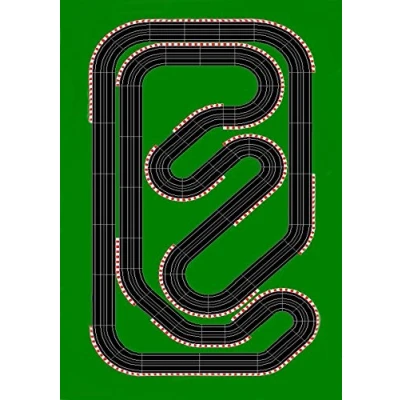 Image de 1 feuille de glaçage comestible pour décoration gâteau Motif circuit course voiture Format A4 Idéal les grands gâteaux