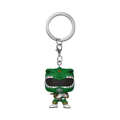 Image de Funko Pop! Keychain: Mighty Morphin Power Rangers 30th Green Ranger TV Mini Figurine en Vinyle à Collectionner Porte clés Fantaisie Cadeau de Noël Idée Fans