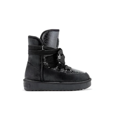 Image de D.Franklin Bottes pour femme Mode décontractée Modèle Nordic, Tige basse noire, 36 EU