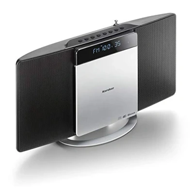 Image de Karcher MC 6580D Système Compact (avec Lecteur CD, chaîne stéréo Verticale, Bluetooth et réveil, Radio FM Dab+, mémoire des Stations, Lecture MP3 Via USB) Noir