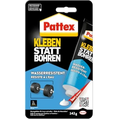 Image de Pattex Coller Au Lieu de percer résistant à l&#039;eau, Blanc, 1 pièce, pkbw1