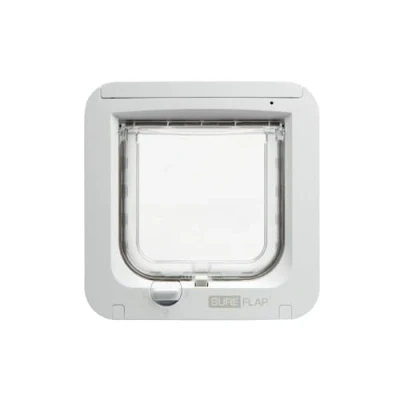 Image de Sure PetCare Chatière à Puce électronique SureFlap, Compatible avec Le médaillon d&#039;identification par radiofréquence et Les puces électroniques, pour Portes, fenêtres Murs, Blanc