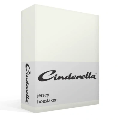 Image de Cinderella Drap housse en jersey Uni, Coton, ecru, 160x210 220 cm