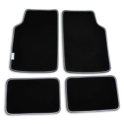 Image de Michelin 009081 Ensemble de tapis sol PP (polypropylène) avant et arrière 4 noir Sur mesure
