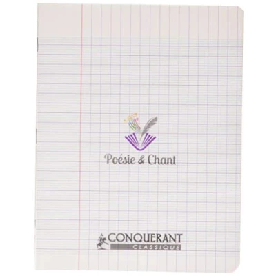 Image de Conquérant 41499 Cahier Classique Piqûre Poésie Couverture Polypropylène Papier Vert
