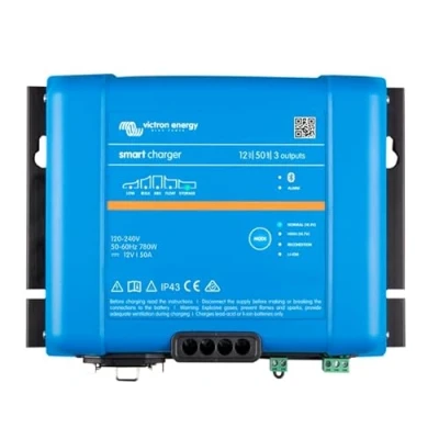 Image de Victron Energy Smart IP43, 12 V, 50 A, 85 250 3 chargeurs de Batterie Sortie, Bluetooth