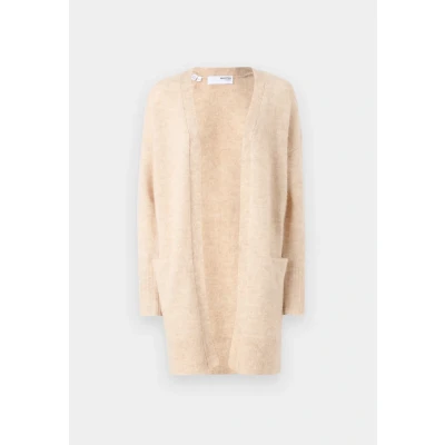 Image de Selected Femme Slflulu NEW LONG Cardigan Gilet, Femme, Taille: 38, Birch/melange