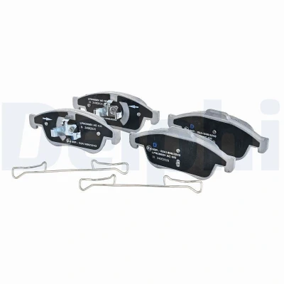 Image de DELPHI LP5086EV Jeu de plaquettes frein avec tôle anti bruit sans accessoires RENAULT: Zoe, Fluence, Kangoo III Box Body / MPV