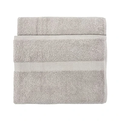 Image de The Linen Yard Linge Loft Serviette de Bain, Coton, Dove, Colombe, 70 x 130 cm