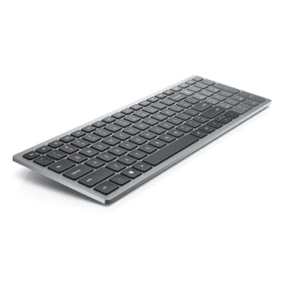 Image de DELL KB740 clavier Bureau RF sans fil + Bluetooth AZERTY Français Gris, Noir Neuf