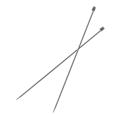 Image de Vogueing Tool Lot de 2 Aiguilles à tricoter pointe unique 35 cm long En aluminium classiques pour tisser la main Outils bricolage (4 mm)