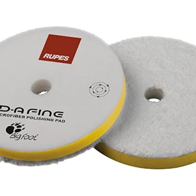 Image de Rupes Tampon en microfibre D A COARSE, FINE, ULTRA Fine différentes tailles pour polir votre voiture (130 mm, jaune)