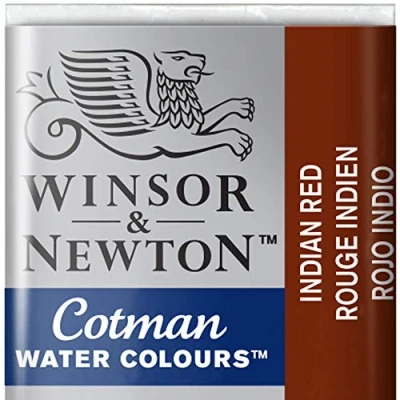 Image de Winsor &amp; Newton Cotman Aquarelle 1/2 Godet Rouge Indien