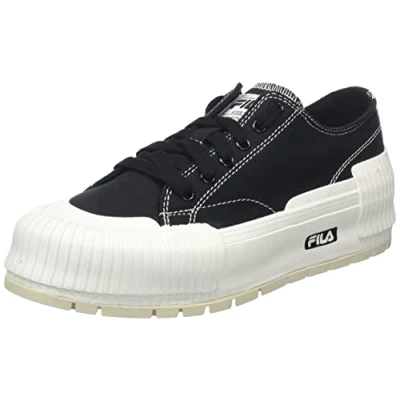 Image de Fila Cityblock Platform Baskets basses, Femme, Taille: 40, Black Matière synthétique / textile