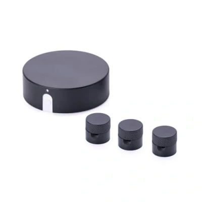 Image de ORION LIGHTSTYLE Kit de distribution avec Boîte 3 broches pour plafond Rosace dérivation Couvercle noir