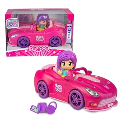 Image de Pinypon, Voiture, Let&#039;s Go, 1 figurine Pinypon exclusive et des accessoires, Jouets pour enfants à partir de 3 ans, GIOCHI PREZIOSI, PNY37