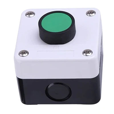 Image de YYRL Commutateur à Bouton Poussoir, Boîte de Commutation Poussoir Étanche pour ouvre Portail Vert