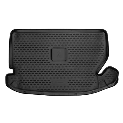 Image de Element Tapis de Coffre Bac Protection Antiderapant en Caoutchouc sur Mesure designet for Renault Dacia Lodgy Stepway 2017 7 Seater Hatch Folded 3 Row of Seats