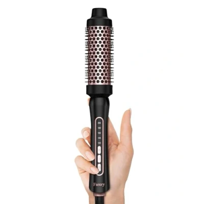 Image de FARERY Brosse thermique 38 mm 5 températures chaude sans sèche cheveux à boucler pour volume des racines et boucles lâches Fer plus de Double tension