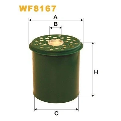 Image de WIX FILTERS WF8167 Filtre à Carburant Cartouche filtrante RENAULT: MEGANE 1, CLIO Scénic 1