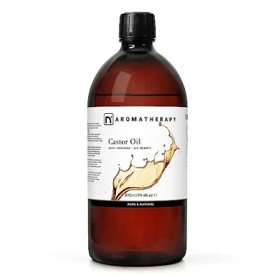 Image de n2 Aromatherapy Huile De Ricin Pressee a Froid 870 ml pour Cheveux, Barbe, Cils, Ongles
