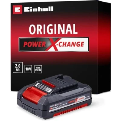 Image de Original Einhell Batterie 18 V 2,0 Ah Power X Change (Li Ion, V, compatible avec toutes les machines Change, vendue sans chargeur)