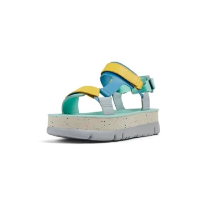 Image de Camper Oruga UP Sandales à plateforme, Femme, Taille: 41, Blau grau Cuir