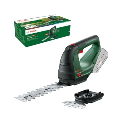 Image de Bosch Cisaille à gazon/Taille haie AdvancedShear 18V 10 (sans batterie, système 18 volts, coupe jusqu&#039;à 85 m² par charge de avec couteau arbustes, en boîte)
