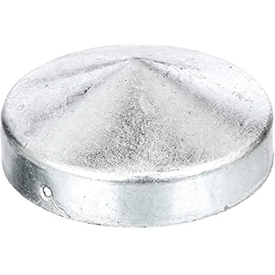 Image de Alberts 205966 Capuchon pour poteau en bois forme plate galvanisé à chaud Ø 100 mm