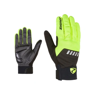 Image de Ziener Gants Longs pour Adultes Dallen Touch vélo, VTT, Cyclisme de avec Fonction Tactile Respirant/amortissant/Coupe Vent/Softshell Jaune Poison 6