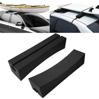 Image de Barre de Toit Universelle, Barres ovales portatives Voiture d&#039;EVA portatif,pour la Palette Stand up Kayak Planche Surf