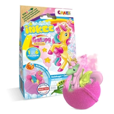 Image de CRAZE INKEE GALUPY Bombe de bain enfant UNICORN Boule avec surprise à l&#039;intérieur Jouet Licorne