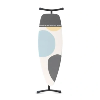 Image de Brabantia Table à Repasser Taille D pour Centrale et Fer Vapeur Zone Résistante la Chaleur Plateau Extra Stable Réglage de Hauteur Idéale Spring Bubbles 135 x 45 cm