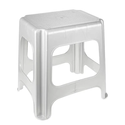 Image de keeeper Maxi tabouret, caoutchouc antidérapant, polypropylène, 41 x 33,5 42,5 cm, Max, Argent