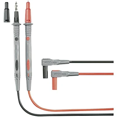 Image de Set de Cordons Mesure sécurité 1.20 m Noir, Rouge VOLTCRAFT MS 4P