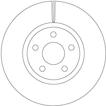 Image de TRW DF6810S Disque de frein 300 28 5 108 ventilé peint FORD: S Max Mk2, Galaxy Mk3 MPV