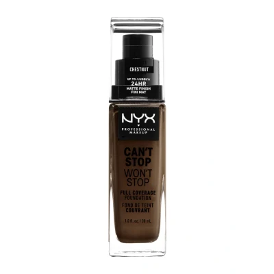 Image de Nyx Professional Makeup CAN&#039;T STOP WON&#039;T Foundation Fond de teint, Femme, Taille: 30 ml, 23 chestnut