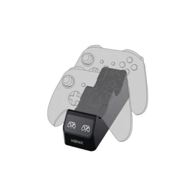 Image de Konix Mythics Double Station de Charge pour manettes Xbox Series XS 2 Piles Rechargeables Haute capacité incluses Noir