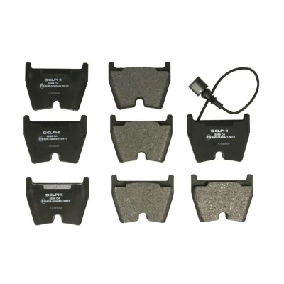 Image de DELPHI LP3266 Jeu de plaquettes frein contact signal d&#039;usure inclus avec tôle anti bruit sans accessoires AUDI: Q3, A3 Sportback, Berline