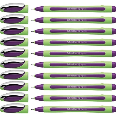 Image de Schneider 190008 Fineliner Xpress Lot de 10 stylos à pointe fine Violet