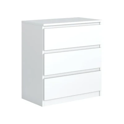Image de MebLocker Commode à 3 tiroirs idéale pour le salon, la chambre coucher, d&#039;enfant, d&#039;adolescent et bureau, solution moderne élégante un rangement une organisation