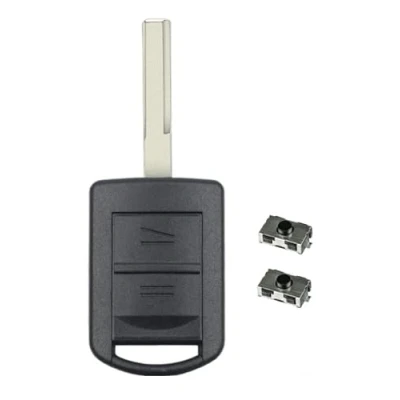 Image de LAKAMODO Coque Plip Clé Télécommande pour Opel Vauxhall Corsa Combo Tigra Meriva Agila +2 Switchs Boutons (Modèle4+2 Switchs)