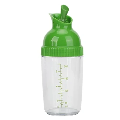 Image de Shaker à vinaigrette, 200 ml Good Grips Flacons mélangeurs vinaigrette sans BPA pour éviter les fuites Pot avec couvercle la cuisine(Vert)