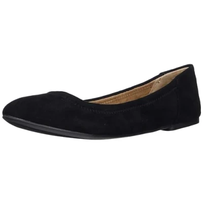 Image de Amazon Essentials Ballerines Belice Femme, Noir Micro Suède, 38 EU
