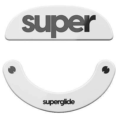 Image de Superglide 2 Patins de Souris en Verre Ultra résistant, Rapide, Lisse et Durable pour la série Pulsar X2 [Blanc]