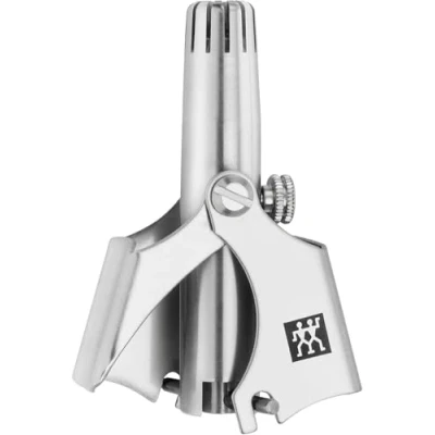 Image de ZWILLING Tondeuse nez et oreilles (Élimination sûre des poils, Tranchants internes, Pinceau de nettoyage inclus), Premium, argent, 50 mm