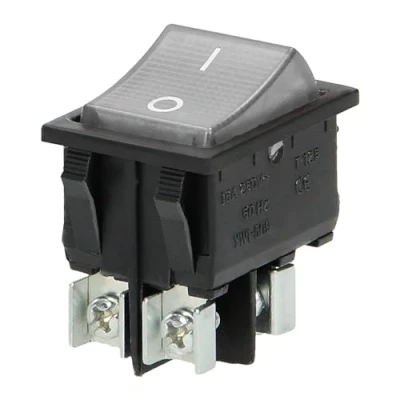 Image de Miratic Interrupteur avec Voyant Lumineux 12v Bouton Rétroéclairé On Off à Bascule Encastrable pour Installation Dans le Cockpit ou Multiprise (boîtier noir/bouton neutre)