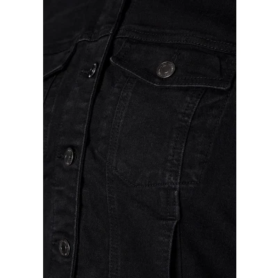 Image de VERO MODA Vmruna LS Slim DNM Jck Mix GA Cur Noos Jacket, Noir, 50 Femme