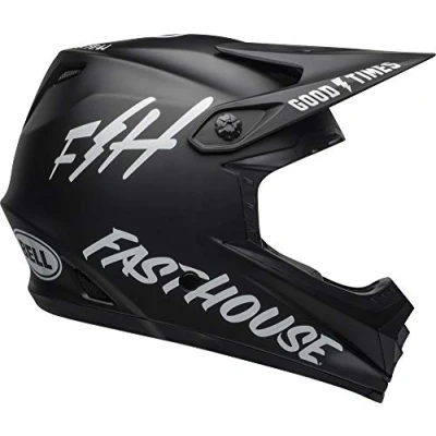 Image de Bell Full 9 Fusion MIPS VTT Casque intégral Unisex Adult, Fasthouse Matte Noir/White, XS 51 53cm