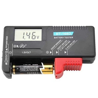 Image de BT 168D Testeurs de Piles Universel LCD AA/AAA/C/D / 9V 1.5V Testeur Tension Batterie Numérique